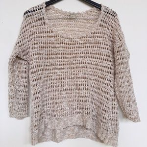 lucky loose knit crochet sweater